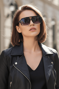NOIRVA – Retro Square Frame Sunglasses with UV400 Protection