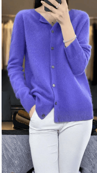 ÉLISARA - Soft Button Knit Cardigan