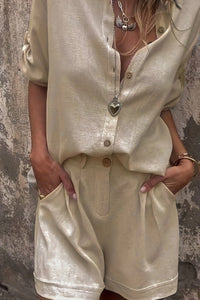BLAIR – Relaxed Linen Shirt & Tailored Shorts
