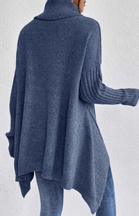 FLEURÉ – Cozy Oversized Turtleneck Knit Sweater for Relaxed Comfort and Style