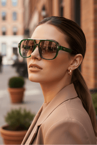 NOIRVA – Retro Square Frame Sunglasses with UV400 Protection