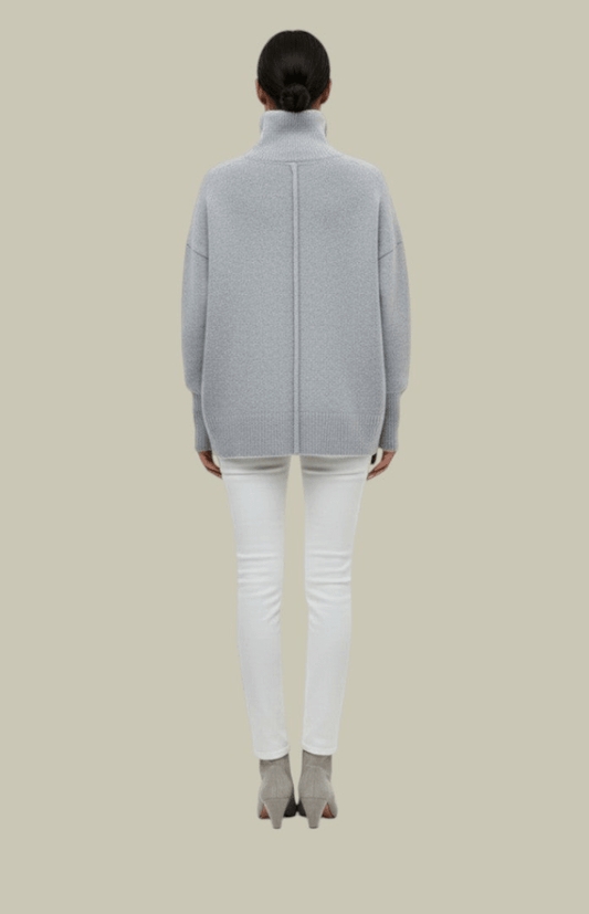 TUFTINA – Soft Oversized Turtleneck Knit Sweater for Effortless Winter Style