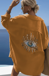 LYRIELLE – Elegant Beaded Casual Shirt