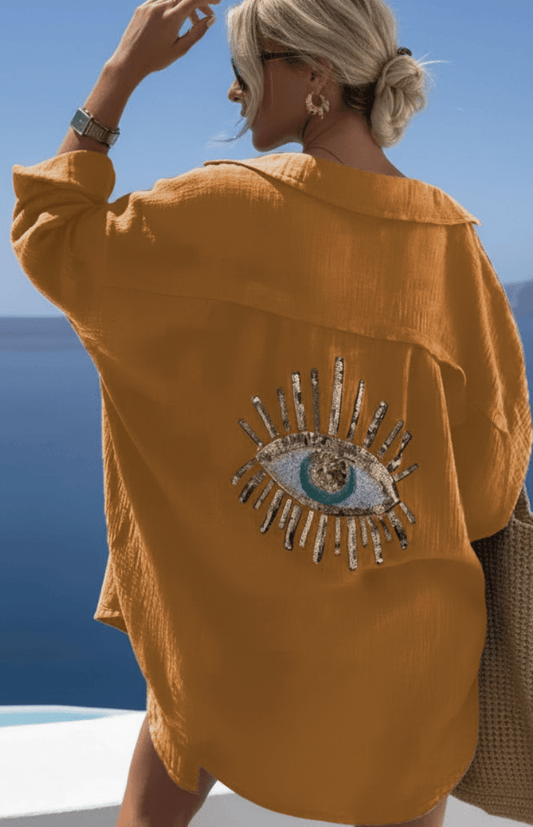 LYRIELLE – Elegant Beaded Casual Shirt