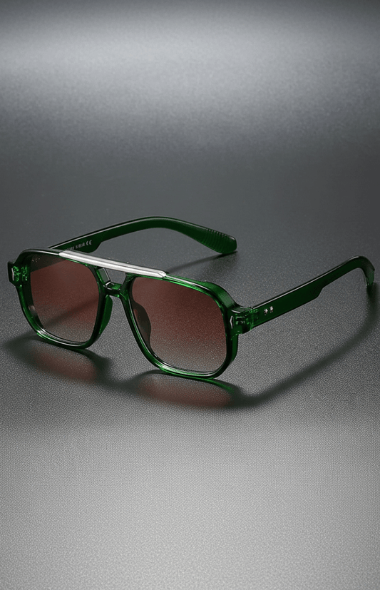 NOIRVA – Retro Square Frame Sunglasses with UV400 Protection