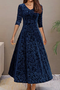 Stella Harper - Velvet Swing Maxi Dress