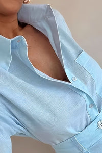 DELILAH – Refined Elegant Women’s Linen Suit Set