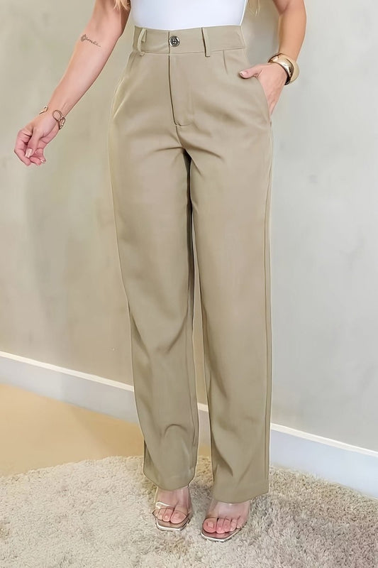 ELONARA – Polished Straight-Leg Pants