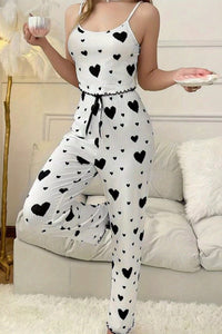 Taryn – Casual Striped Heart Lounge Set