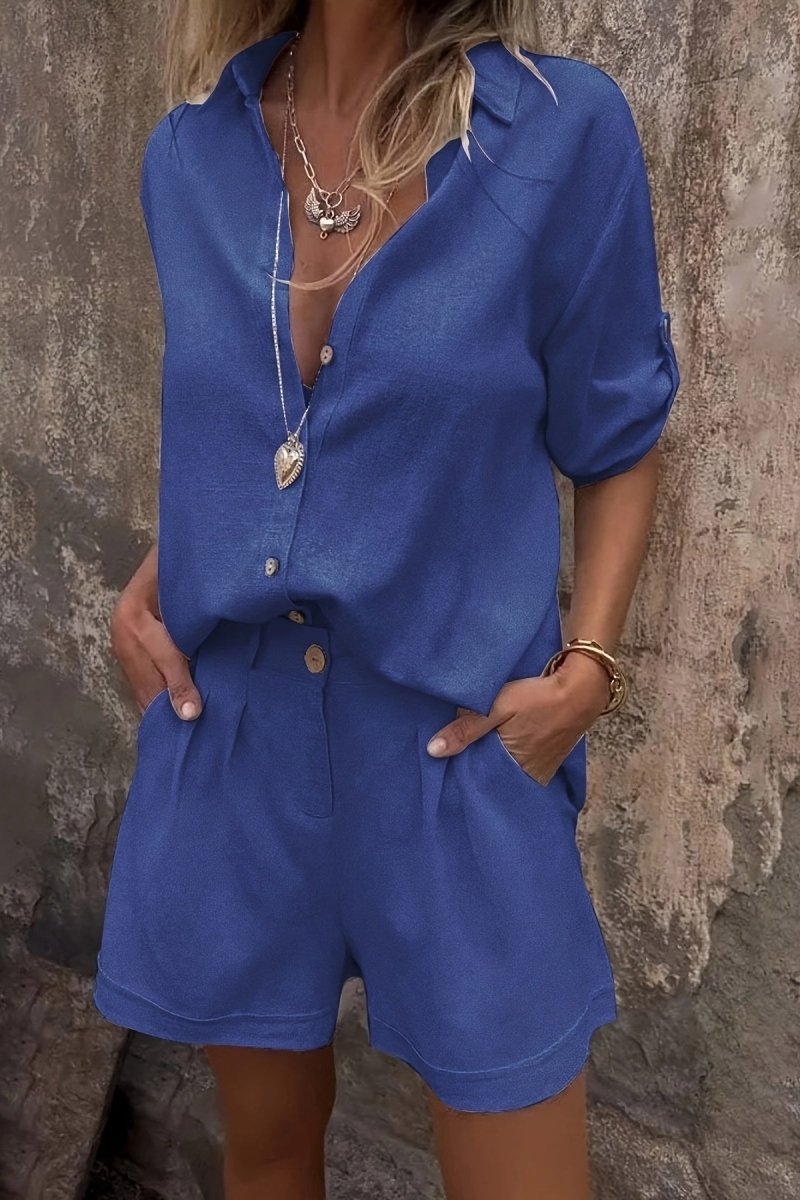 LUMIERE – Airy Linen Co-Ord with Wide Shirt