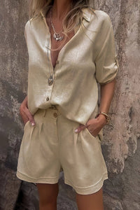 BLAIR – Relaxed Linen Shirt & Tailored Shorts