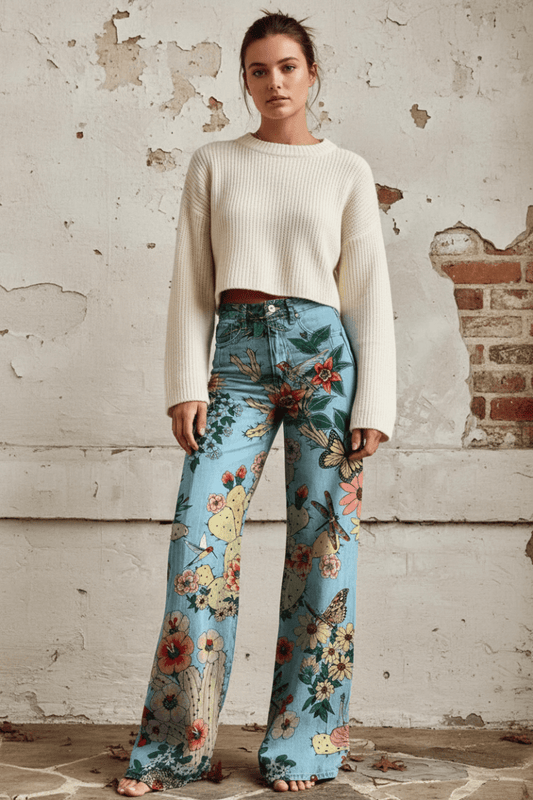 DENIMORA – Women’s Baggy Jeans with Soft Breathable Fabric and Relaxed Summer Fit