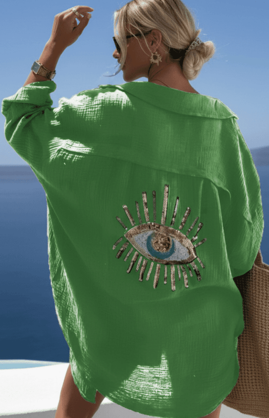 LYRIELLE – Elegant Beaded Casual Shirt