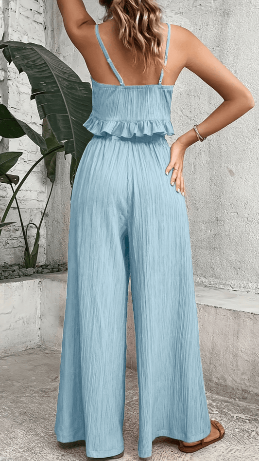 AZURÉA - Tie Front Pants Set
