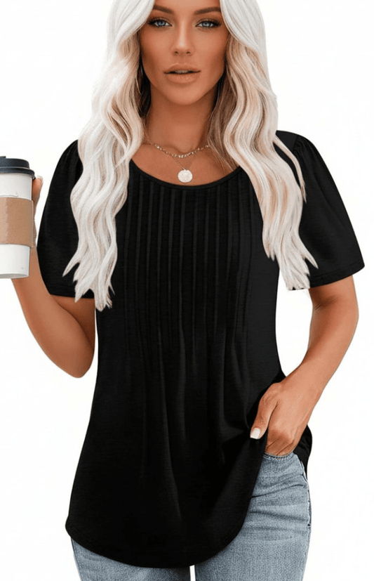 SERENEWEAR – Elegant Summer Basics T-Shirt Soft Airy Fabric Chic Style