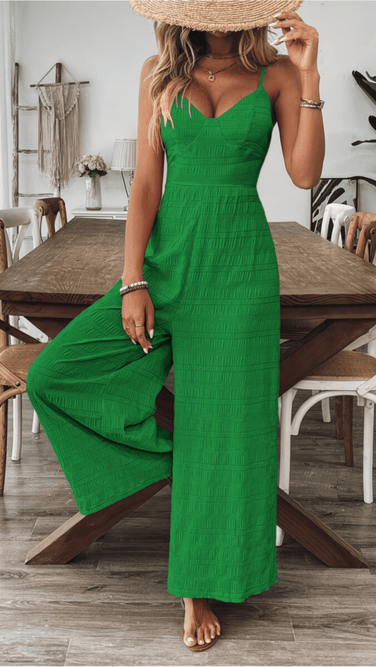 ZARÉLLE - Strappy Wide Leg Jumpsuit