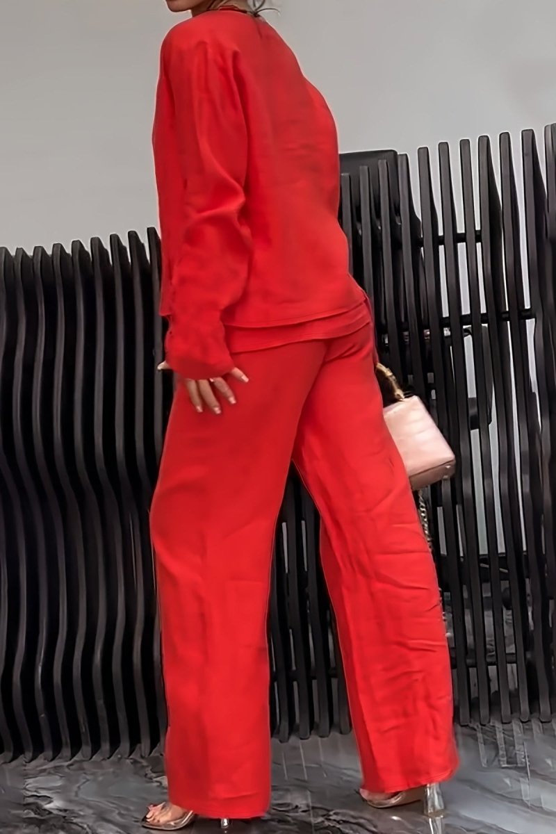 DELANCEY – Women’s Minimal Linen Solid Color Ensemble Set