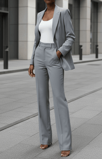 VOGUEELITE – Sophisticated Women's Suit Set Tailored Blazer and Trouser for Office