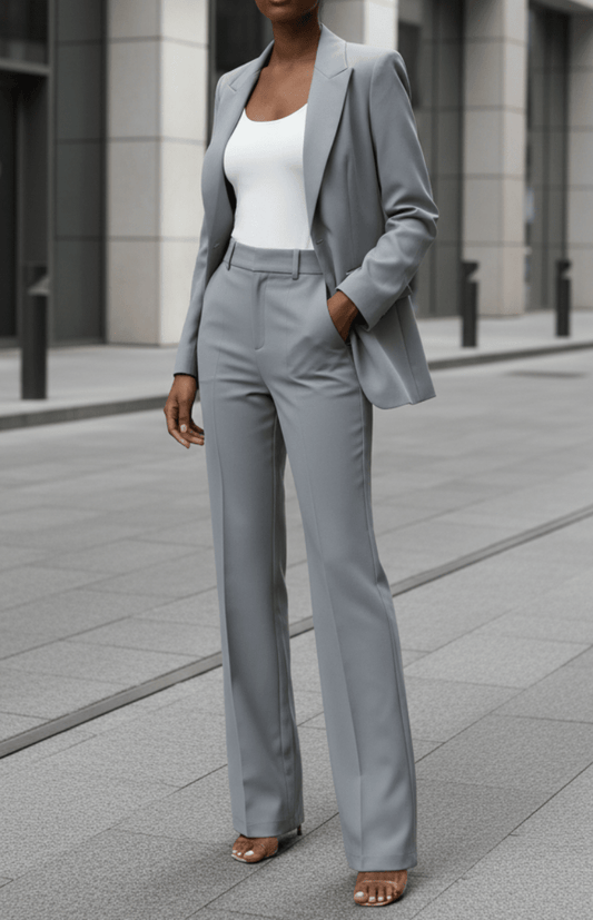 VOGUEELITE – Sophisticated Women's Suit Set Tailored Blazer and Trouser for Office