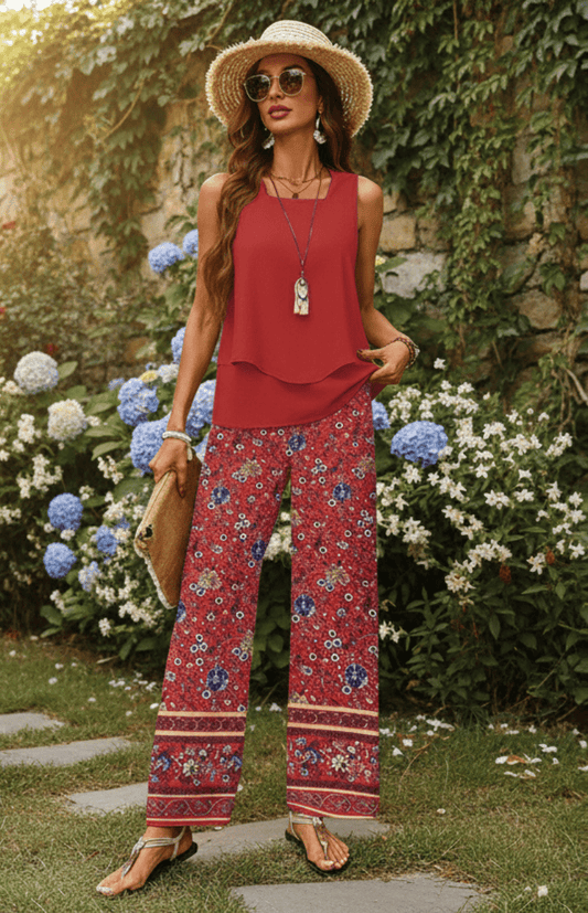 SOLÉNA – Elegant Two-Piece Summer Co-Ord Set for Women | Lightweight & Chic