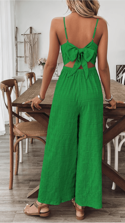 ZARÉLLE - Strappy Wide Leg Jumpsuit