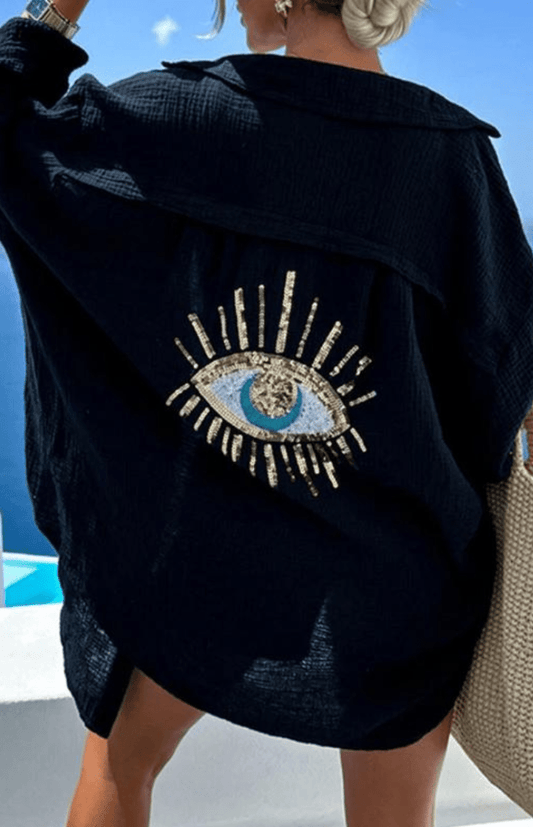 LYRIELLE – Elegant Beaded Casual Shirt