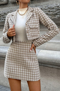 Katherine – Structured Houndstooth Mini Set