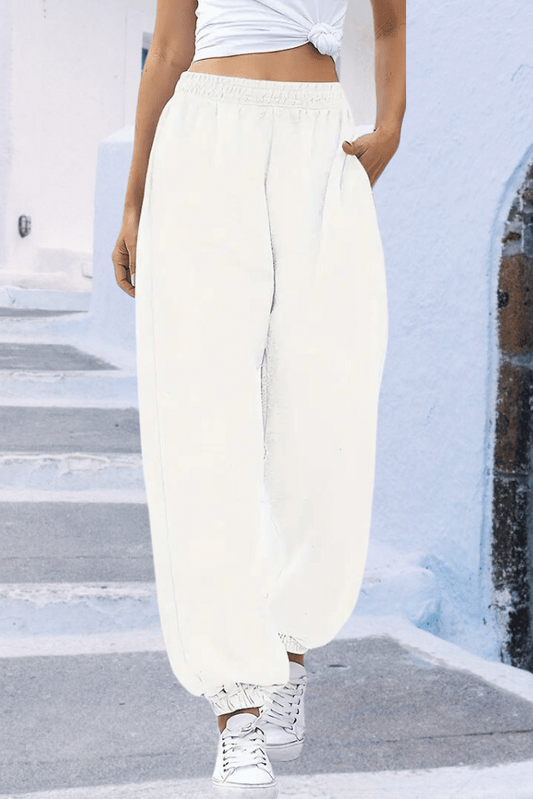 ActiveWear - High-Rise Joggers with Flexible Waistband and Pockets 10