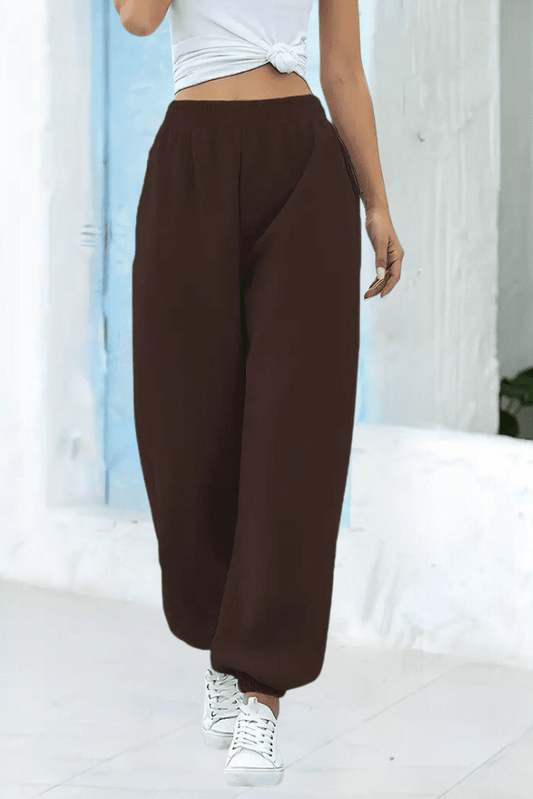 ActiveWear - High-Rise Joggers with Flexible Waistband and Pockets 13