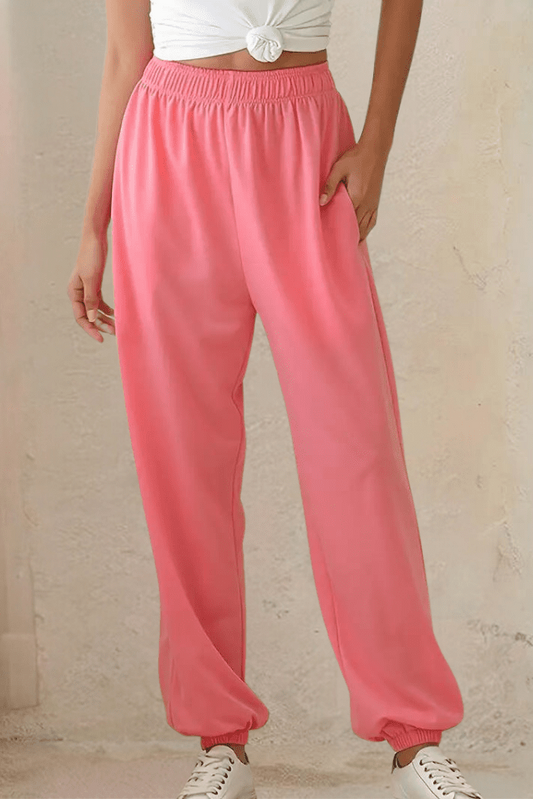 ActiveWear - High-Rise Joggers with Flexible Waistband and Pockets 8