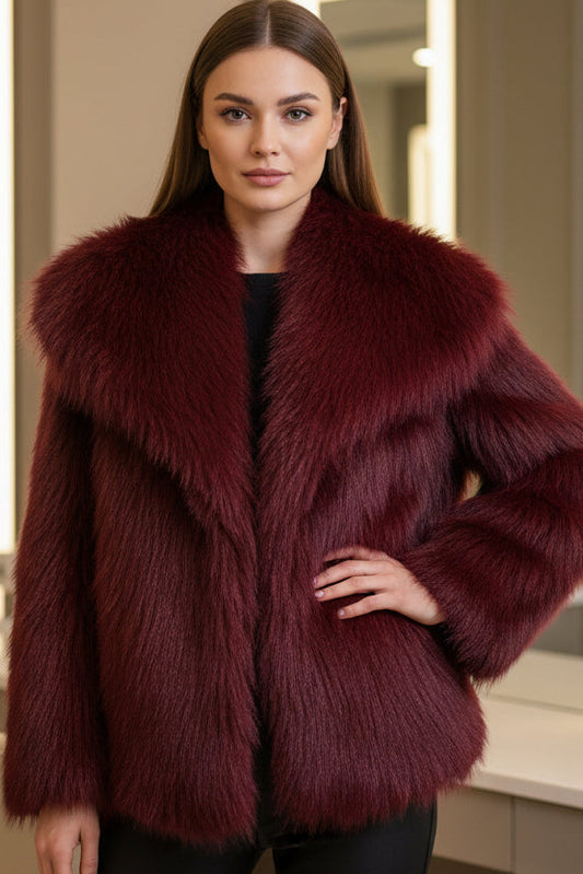 Anna - Women's Relaxed Fit Faux Fur Jacket for Chic Everyday Elegance 10