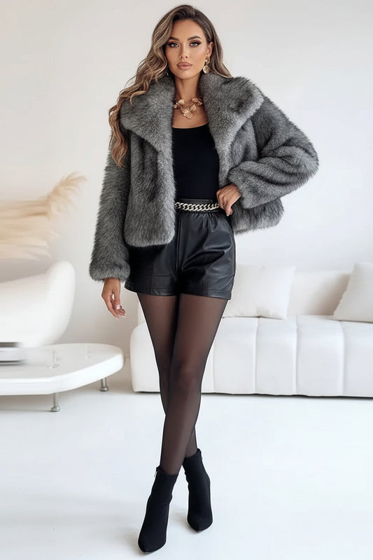 Anna - Women's Relaxed Fit Faux Fur Jacket for Chic Everyday Elegance 3