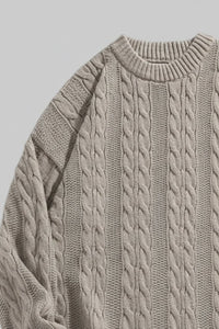 ARYANIE – Women’s Cable-Knit Sweater with Relaxed Fit