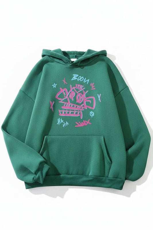 CHAOSRIFT – Jinx & Ekko Graphic Hoodie for Bold Trendy Comfort