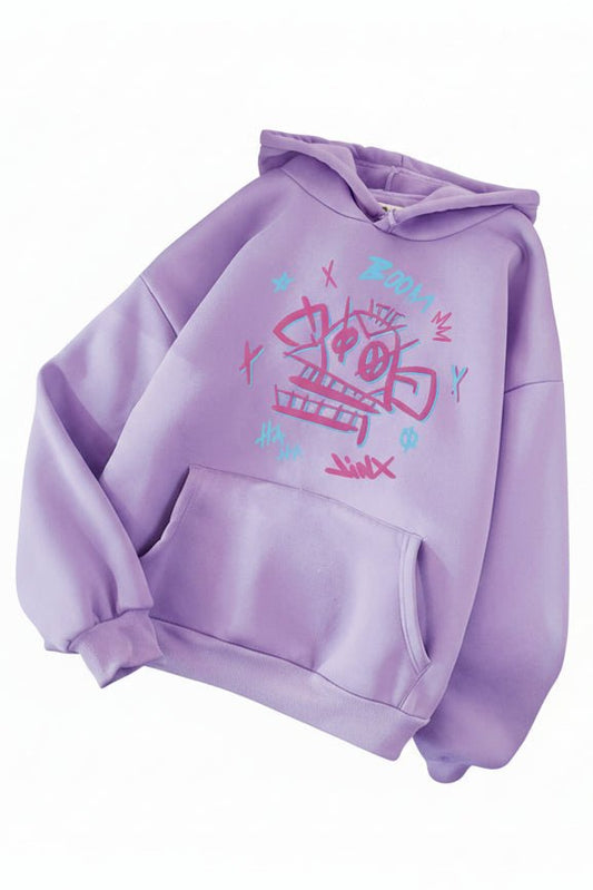 CHAOSRIFT – Jinx & Ekko Graphic Hoodie for Bold Trendy Comfort