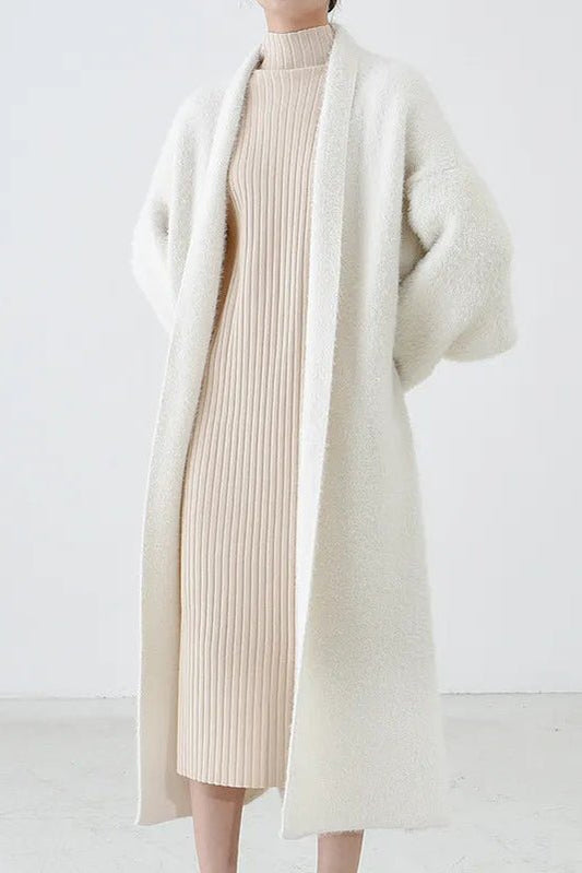 Arlena - Hooded Longline Knit Cardigan