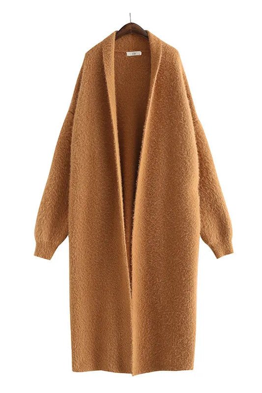 Arlena - Hooded Longline Knit Cardigan