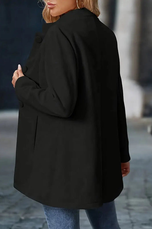 Ashley Women's Long Button-Up Coat with Functional Pockets for Autumn Style 8