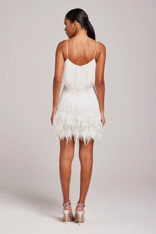 Brielle - Women's Cocktail Dress with Fringe Detail for Summer Parties 3
