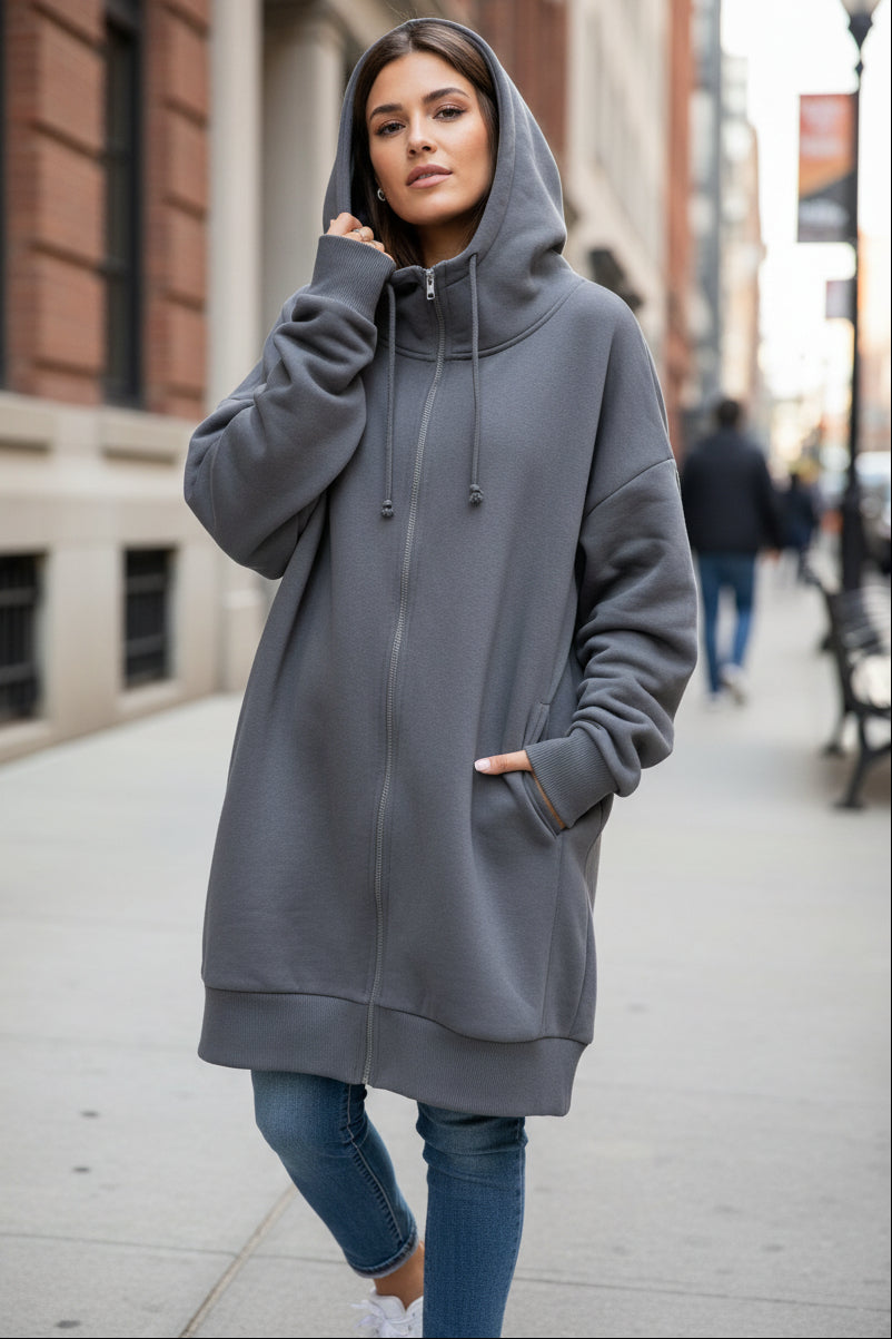 Cassandra - Cozy Oversized Winter Hoodie for Women, High-Quality Fabric, Hooded Design 0