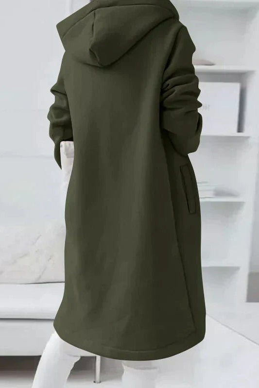 Casual Long Zip Hoodie for Women - Comfortable Autumn Sweatshirt 2