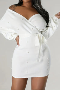 Celeste - Elegant Long Sleeve Off-Shoulder Bodycon Dress 2