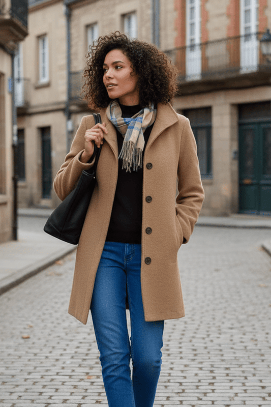 WINTERÉ – Classic Buttoned Winter Coat for Women with Timeless Comfort