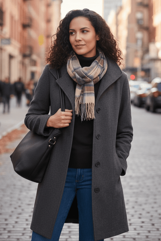 WINTERÉ – Classic Buttoned Winter Coat for Women with Timeless Comfort