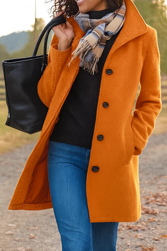 Charlotte Classic Buttoned Winter Coat for Women - Timeless, Comfortable Fit 6