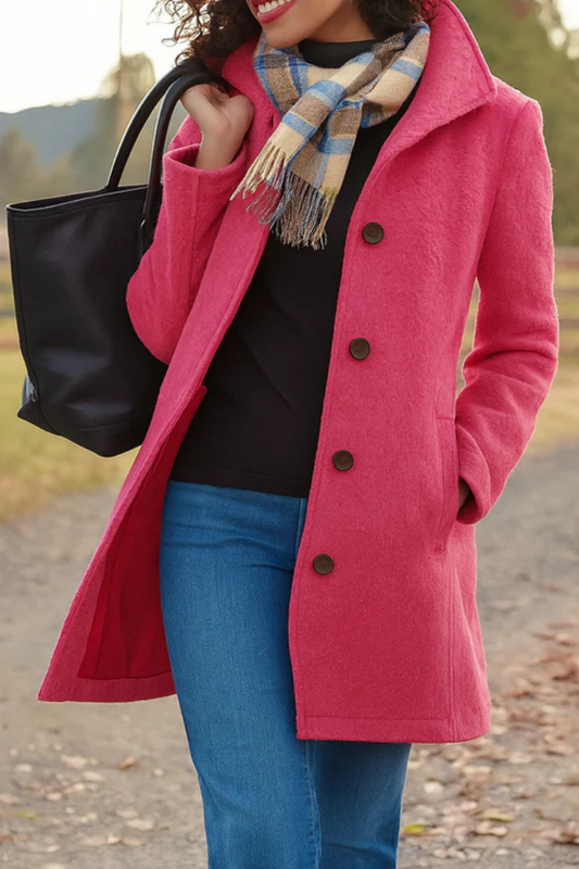 Charlotte Classic Buttoned Winter Coat for Women - Timeless, Comfortable Fit 9