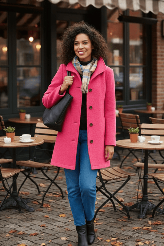 WINTERÉ – Classic Buttoned Winter Coat for Women with Timeless Comfort