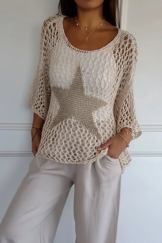Chic Crochet Crop Top for Women - Stylish Summer Going Out Top in Relaxed Fit 3