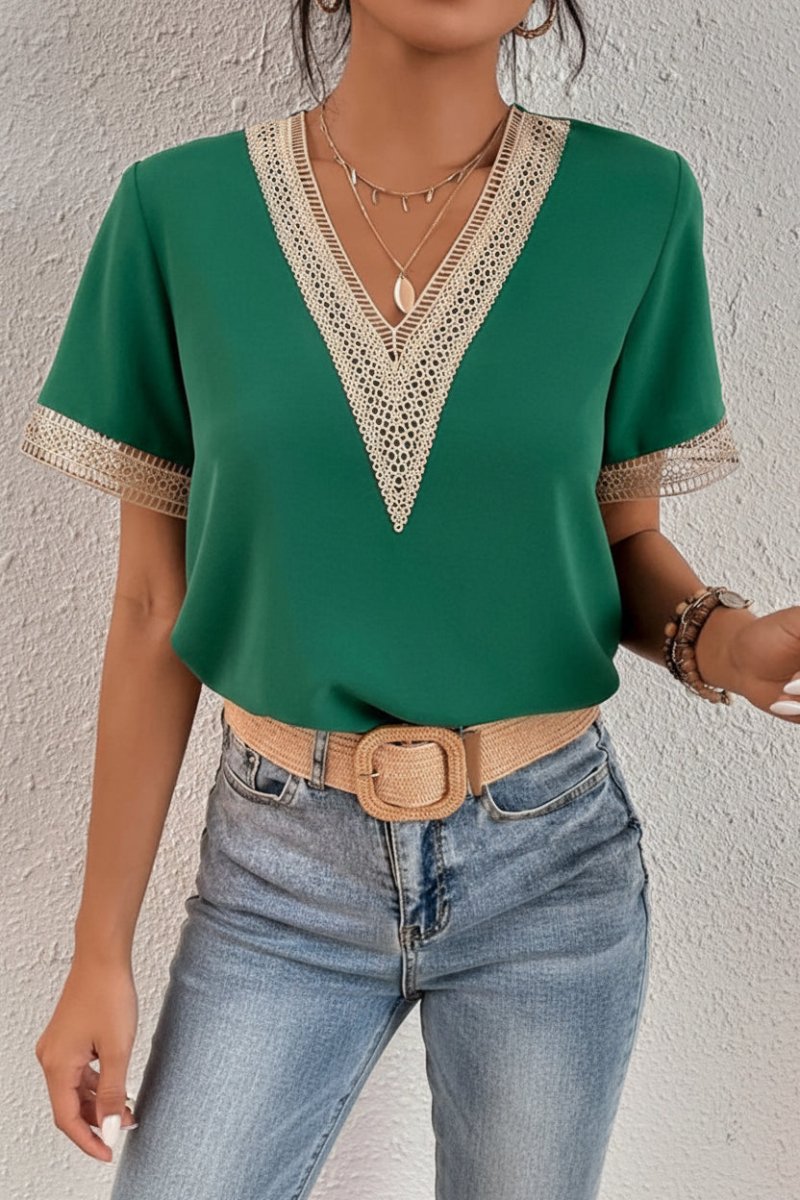 Chic Women's T-Shirt - Stylish, Comfortable Polyester Blend for Versatile Wear 1