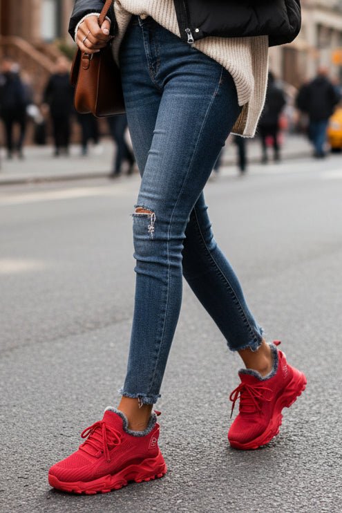 COZYKICKS – Insulated Women’s Sneakers with Secure Lace Fit